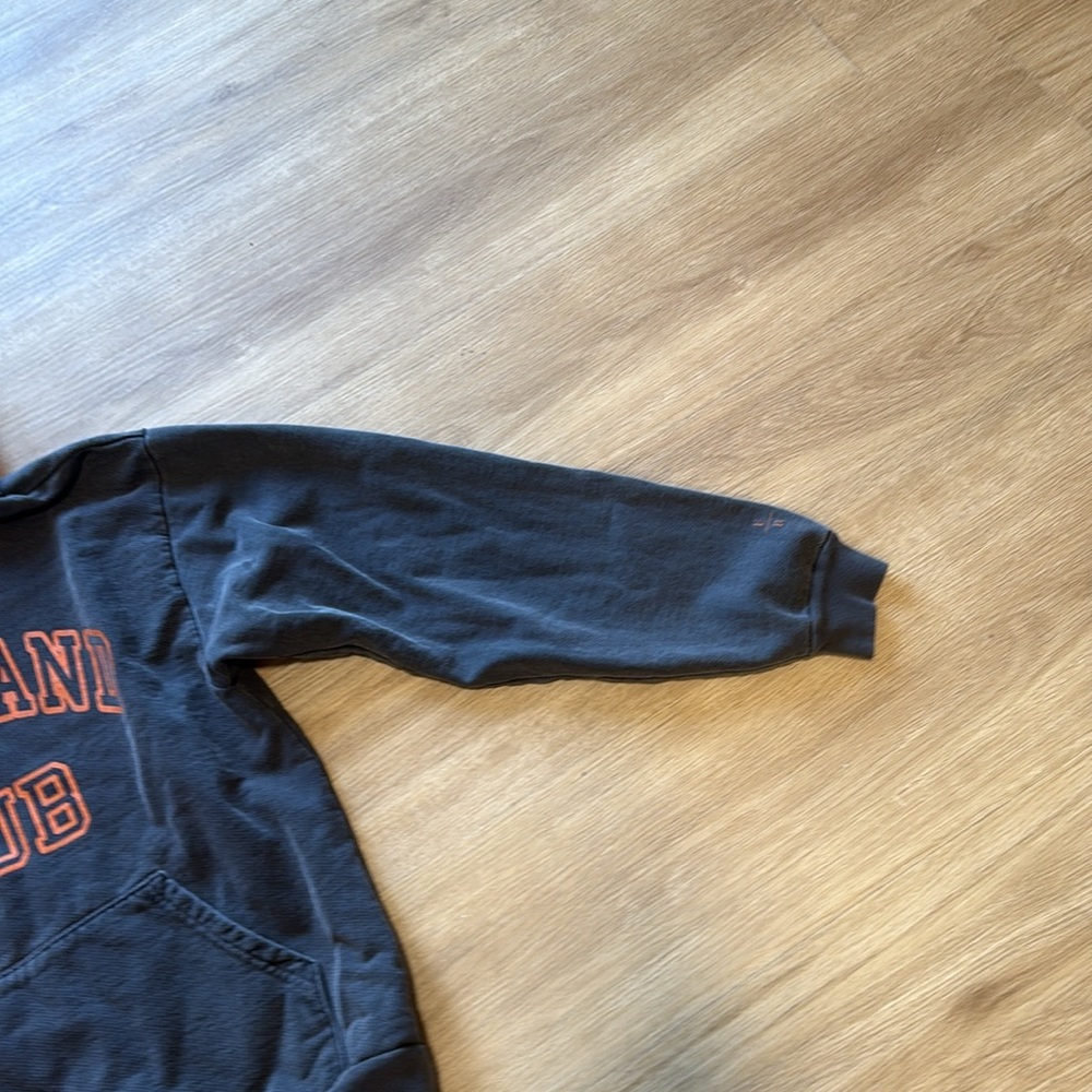 Cleveland Club Black Hoodie with Orange Lettering - Picture 3 of 4
